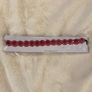 Pink Pewter Women's Pink Beaded Hair Band/Accessory. New in Package